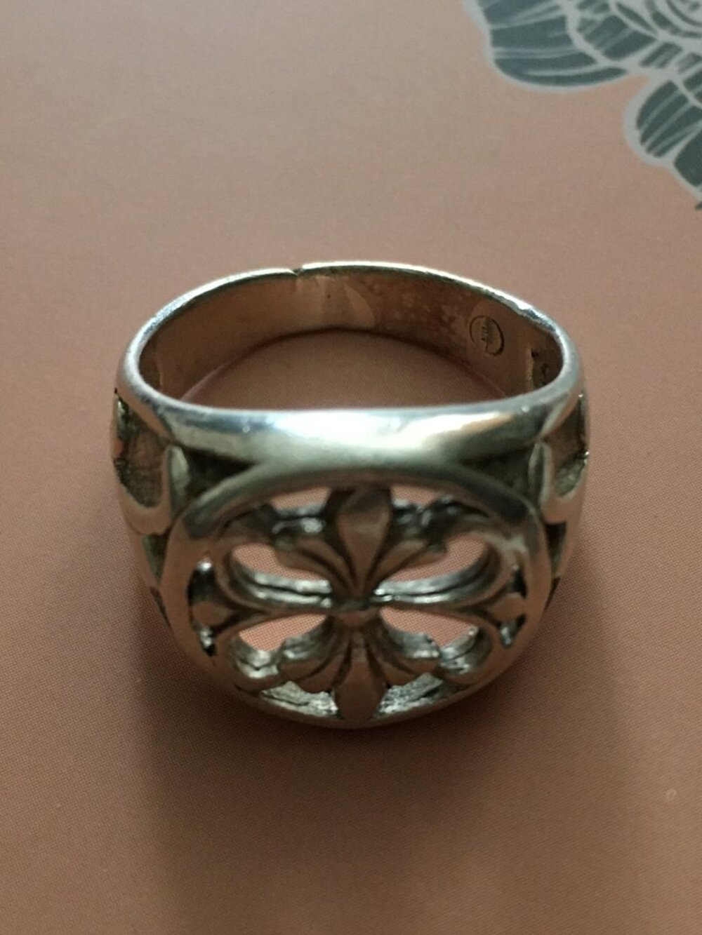 Y2K 925 Signed Silver Renaissance Fair D&D Knights Cross Ring - Picture 14 of 16